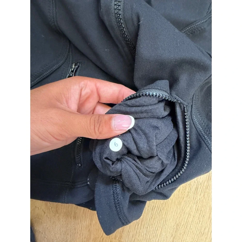 Lululemon Define Jacket Black Full Zip Yoga Activewear 6 preppy